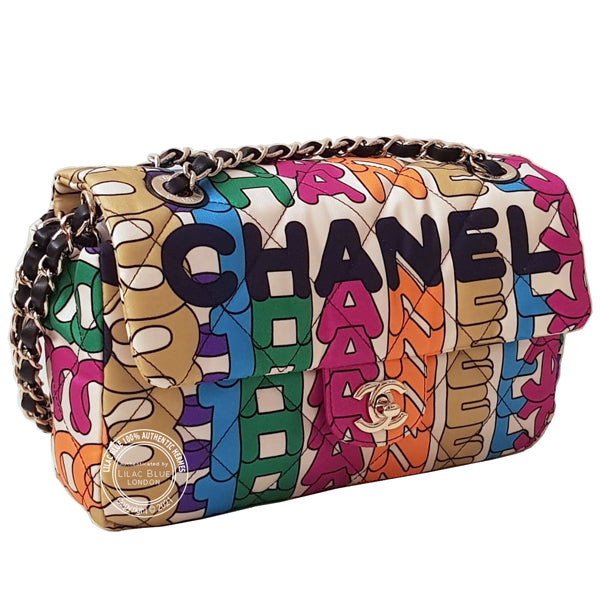 Chanel Flap Bag Multicoloured Fabric GHW