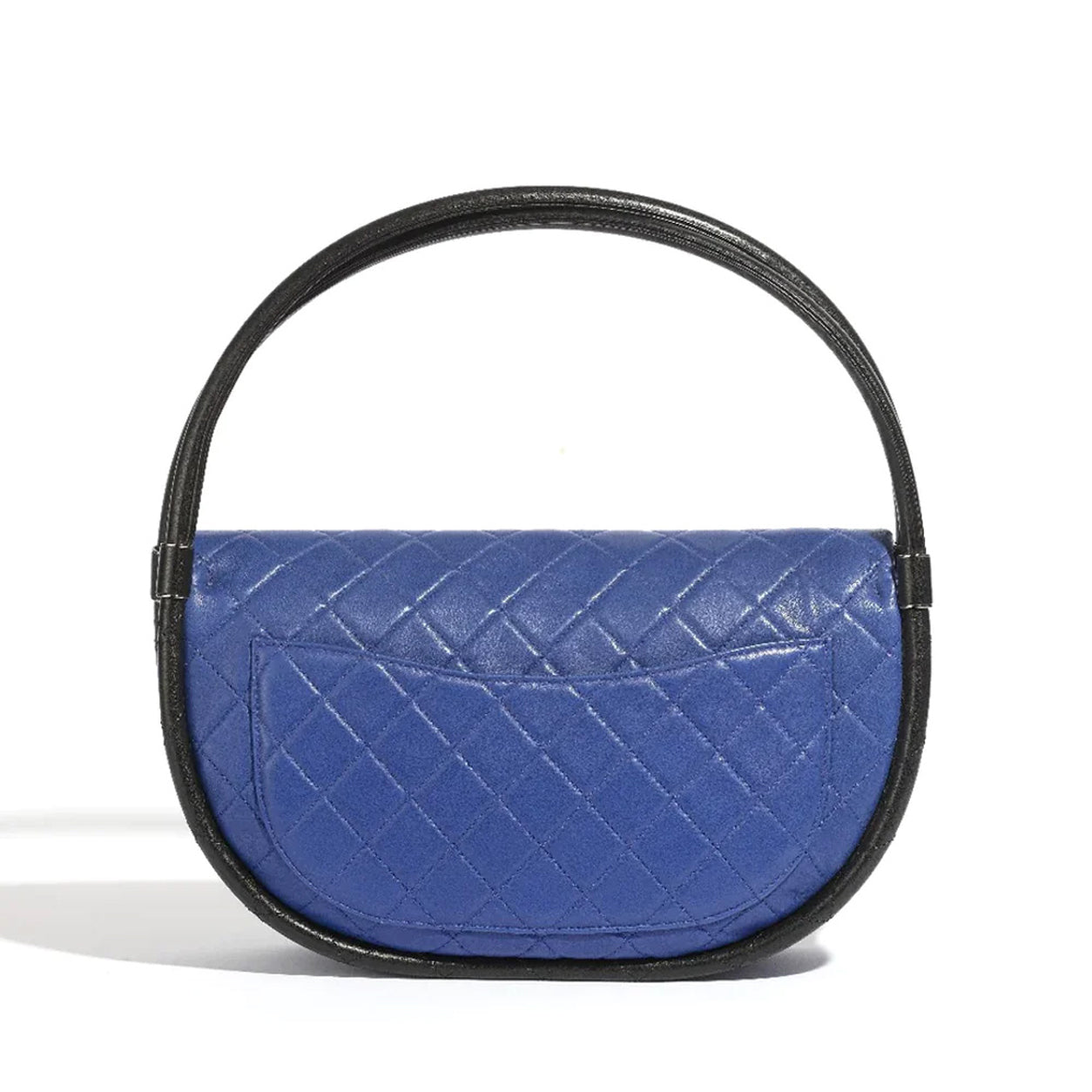 Chanel Hula Hoop Bag Blue Lambskin PHW - Preloved