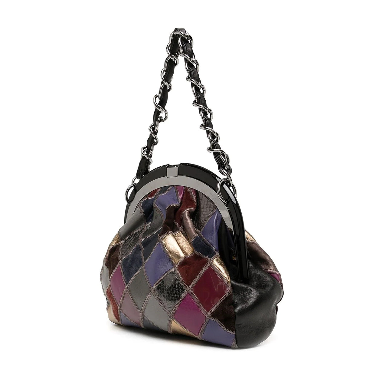 Chanel Patchwork Bag Multicolour PHW - Preloved