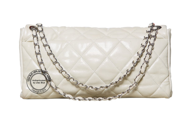 Chanel Ivory Leather Bag - Preloved