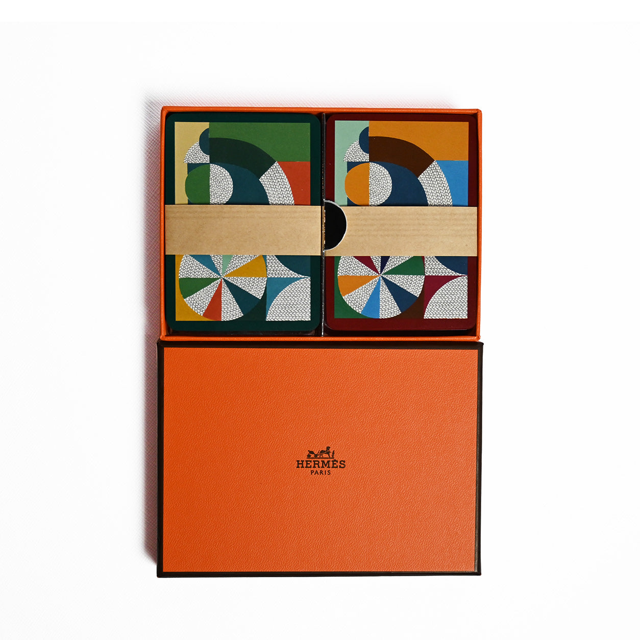 Hermès H Cheval Natte Poker Playing Cards Multicolour