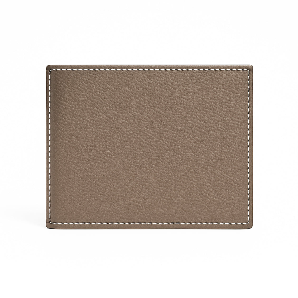 Hermes Citizen Twill Compact Card Holder Etoupe Evercolor