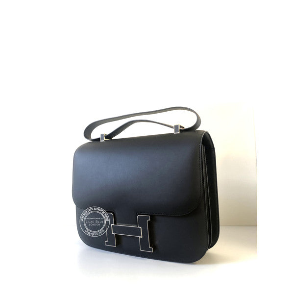 Hermès Constance Cartable 29cm Black Sombrero Permabrass
