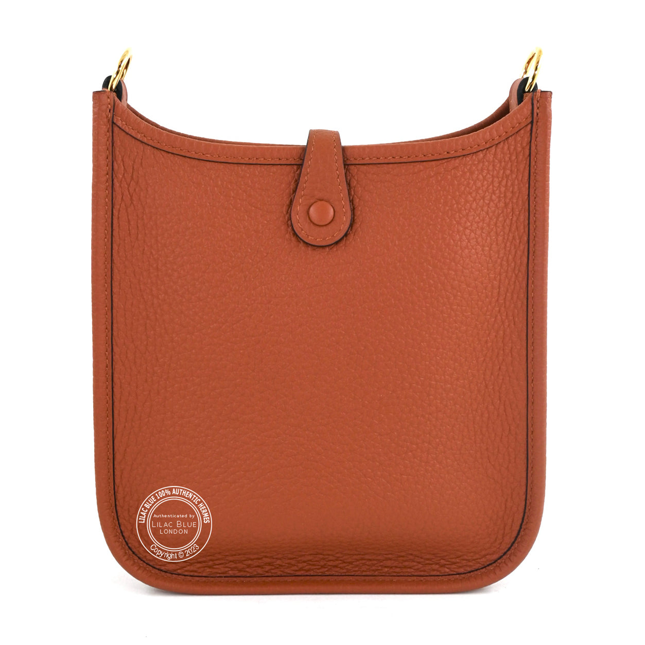 Hermes Evelyne 16cm Cuivre Clemence GHW
