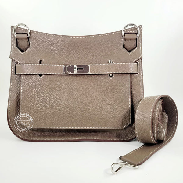 Hermès Jypsiere 31cm Etoupe Togo PHW