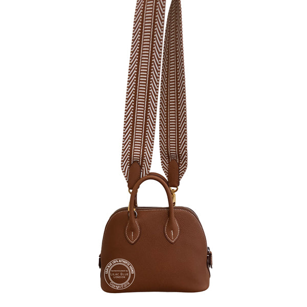 Hermès Mini Bolide Fauve Barenia Faubourg