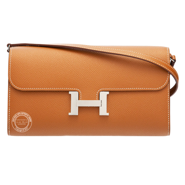 Hermès Constance Wallet To Go Gold Epsom PHW