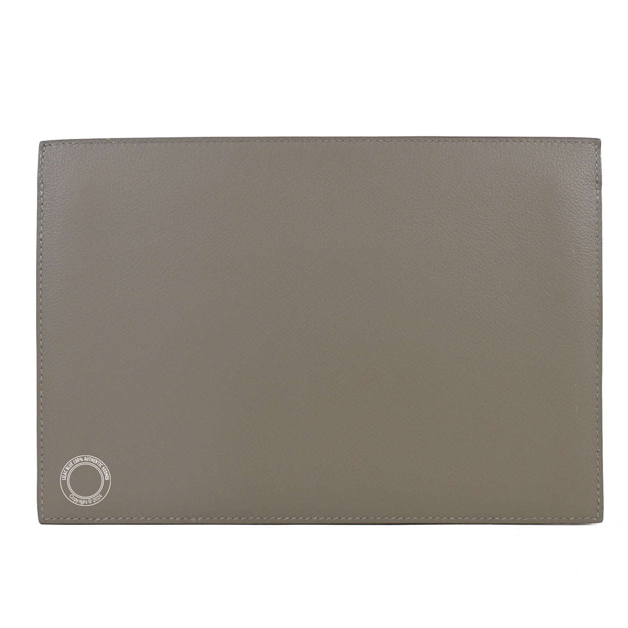 Hermès Multiplis Clutch 24cm Evercolor Gris Asphalte/Gris Perle