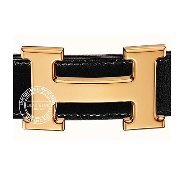 Hermès Belt Buckle H Shiny Gold