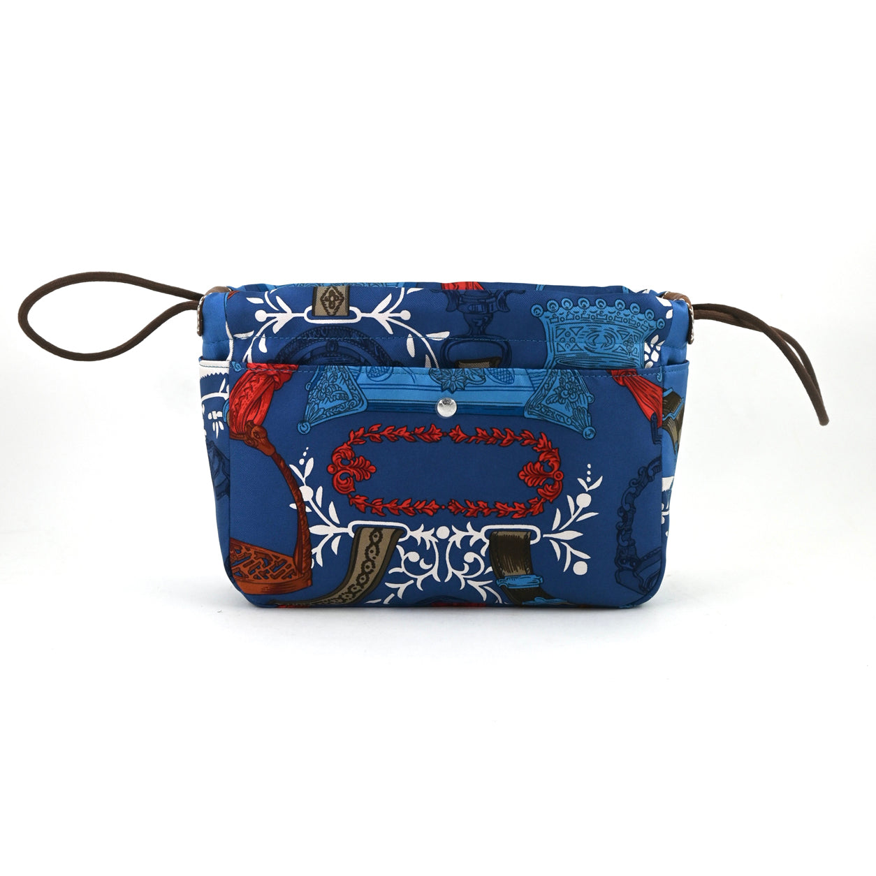 Hermès Bag Insert Bleu Zellige/Mykonos/Fauve Silk/Barenia