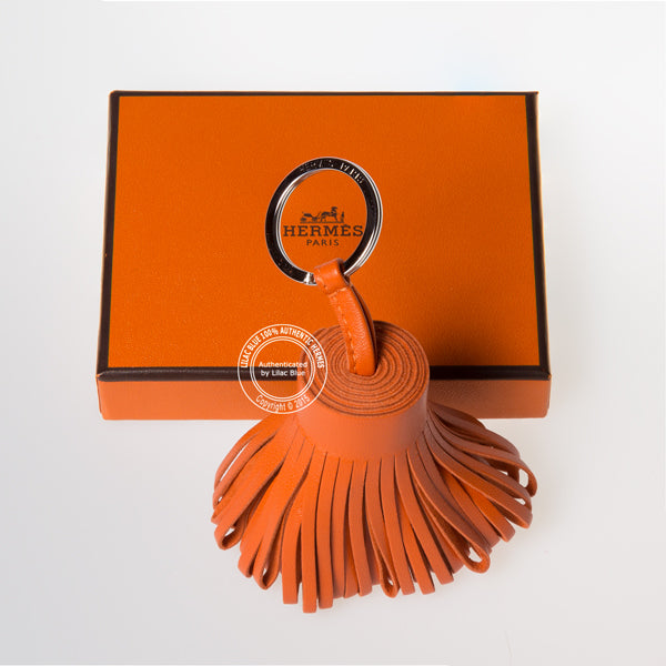 Hermès Carmen Key Ring. Orange