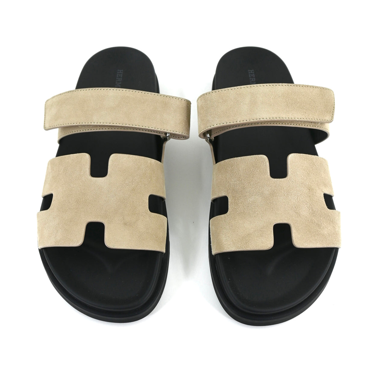 Hermes Chypre Sandals Beige Argile