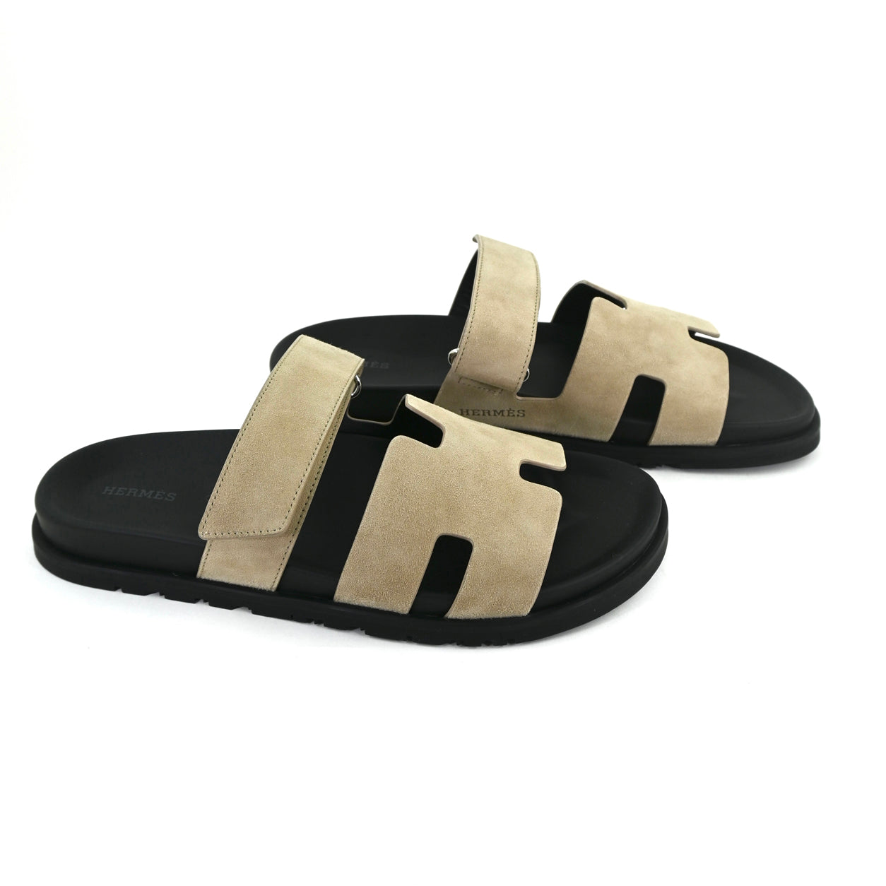 Hermes Chypre Sandals Beige Argile
