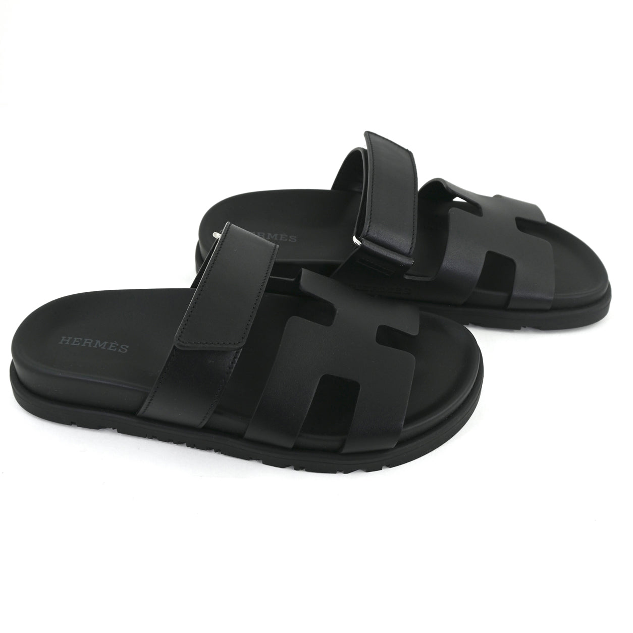 Hermès Chypre Sandals Black