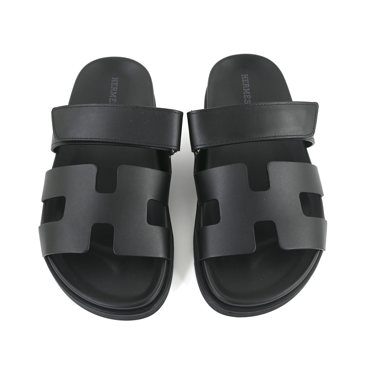 Hermès Chypre Sandals Black
