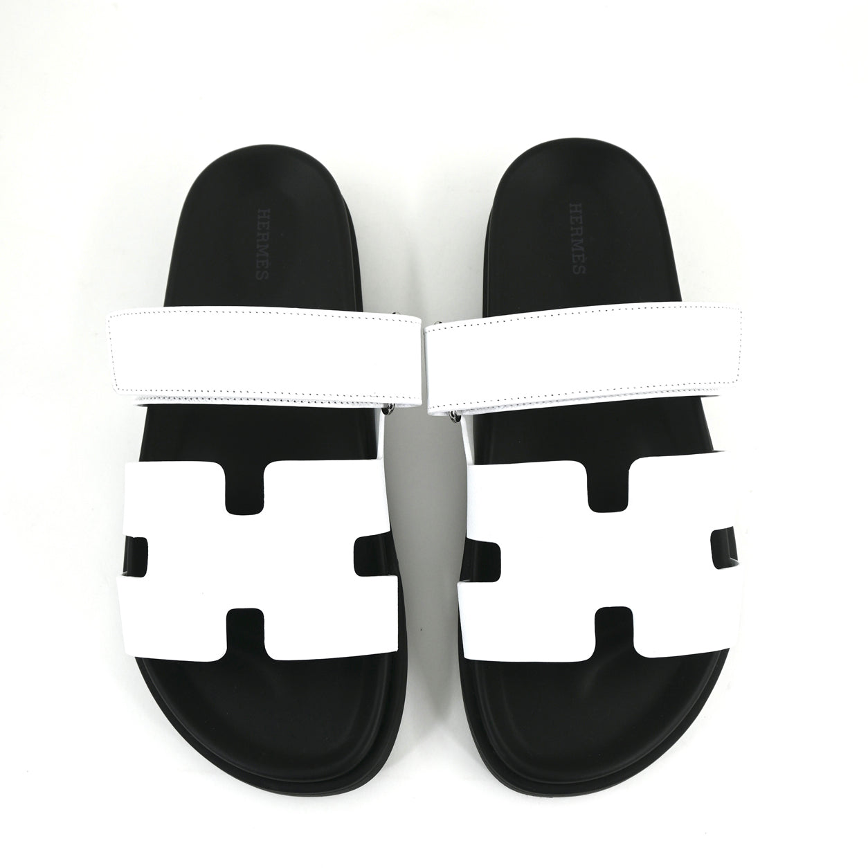 Hermes Chypre Sandals White