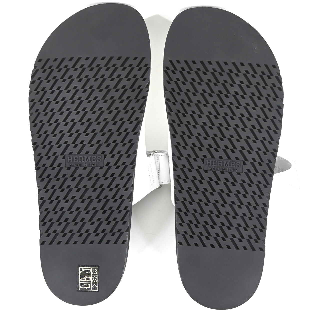 Hermes Chypre Sandals White