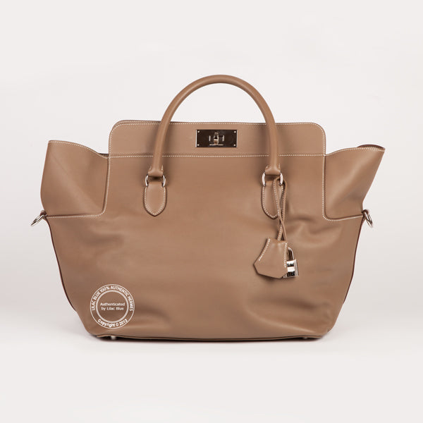 Hermès Toolbox 33cm Etoupe Swift PHW