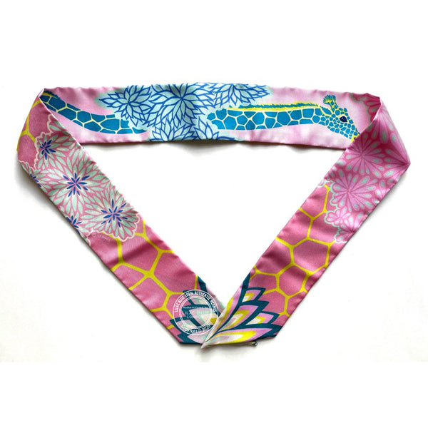 Hermès Twilly The Three Graces. Rose Bonbon, Canard, Jaune Fluo (pair)