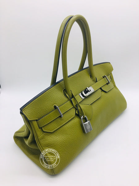 Hermès Birkin 42cm Vert Chartreuse JPG Shoulder Clemence RHW - Preloved