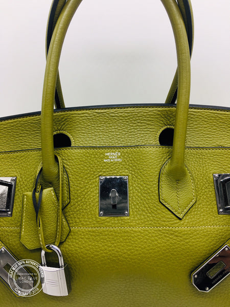 Hermès Birkin 42cm Vert Chartreuse JPG Shoulder Clemence RHW - Preloved