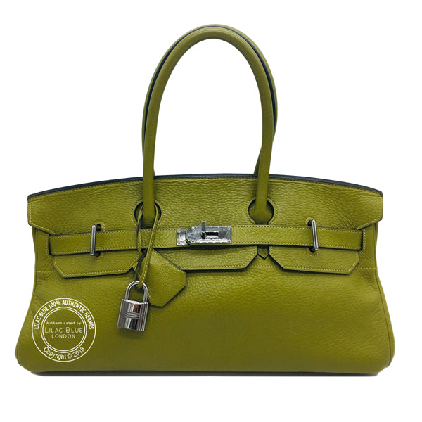 Hermès Birkin 42cm Vert Chartreuse JPG Shoulder Clemence RHW - Preloved
