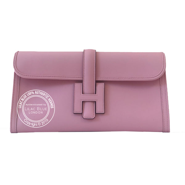 Hermes Jige Elan 29cm Rose Sakura Swift