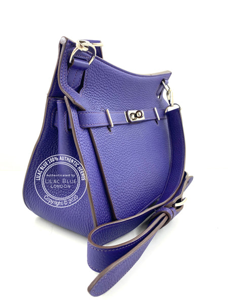 Hermès Jypsiere 28cm Iris Clemence PHW - Preloved