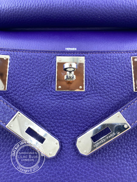 Hermès Jypsiere 28cm Iris Clemence PHW - Preloved