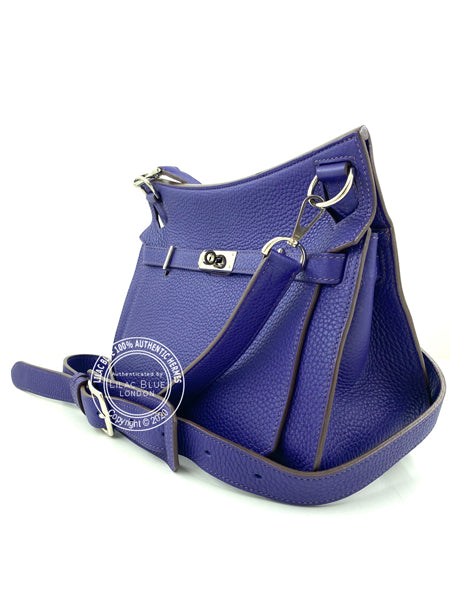 Hermès Jypsiere 28cm Iris Clemence PHW - Preloved