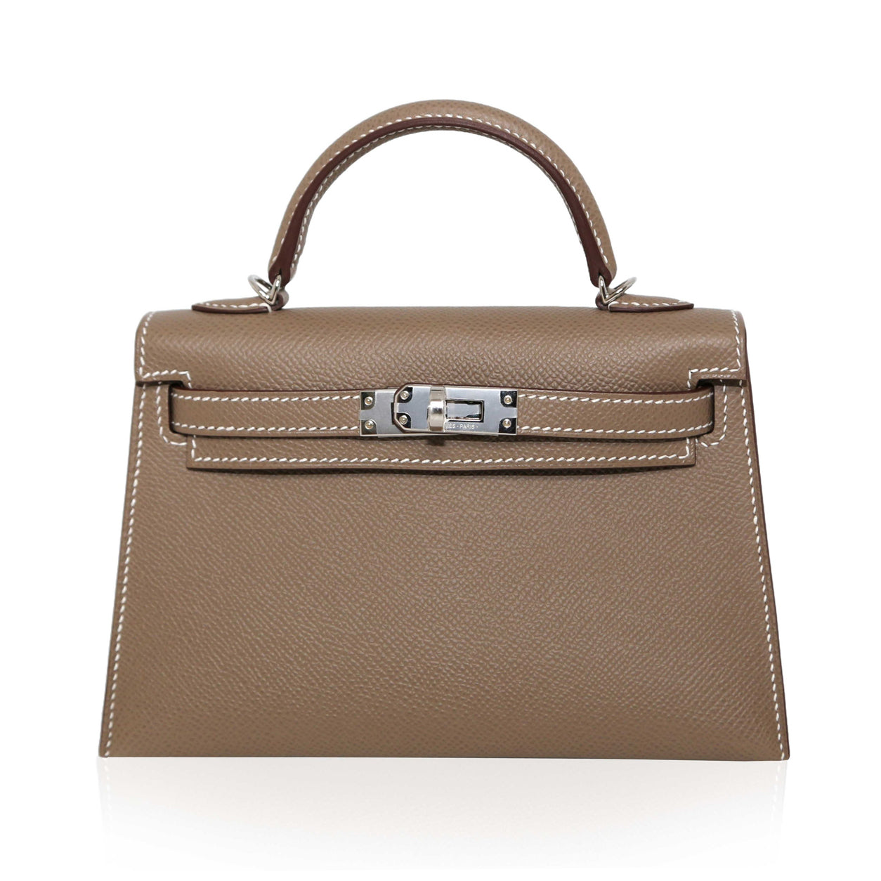 Hermès Kelly 20cm Etoupe Epsom PHW