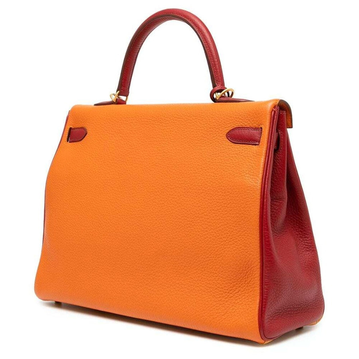 Hermès Kelly 35cm Tri Colour Togo PBHW - Preloved