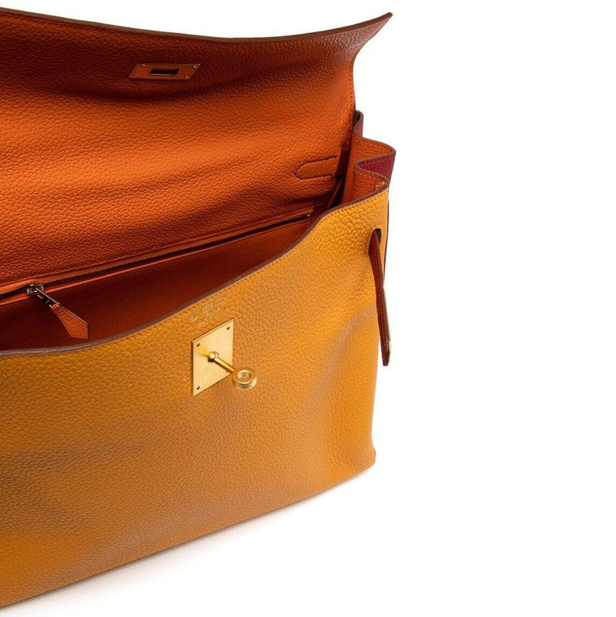 Hermès Kelly 35cm Tri Colour Togo PBHW - Preloved