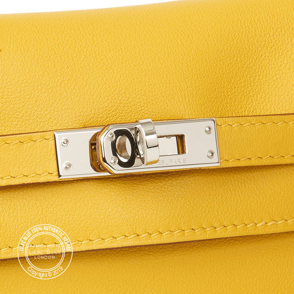 Hermès Kelly Danse Jaune d'Or Swift PHW - Preloved