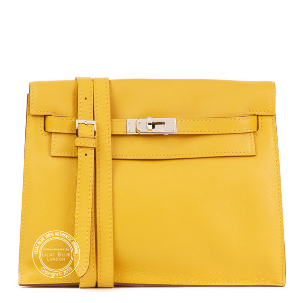 Hermès Kelly Danse Jaune d'Or Swift PHW - Preloved