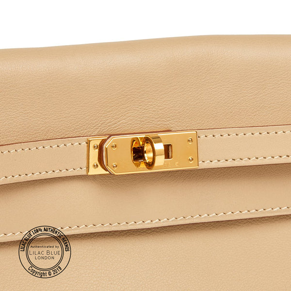 Hermès Kelly Danse Parchemin Swift GHW - Preloved