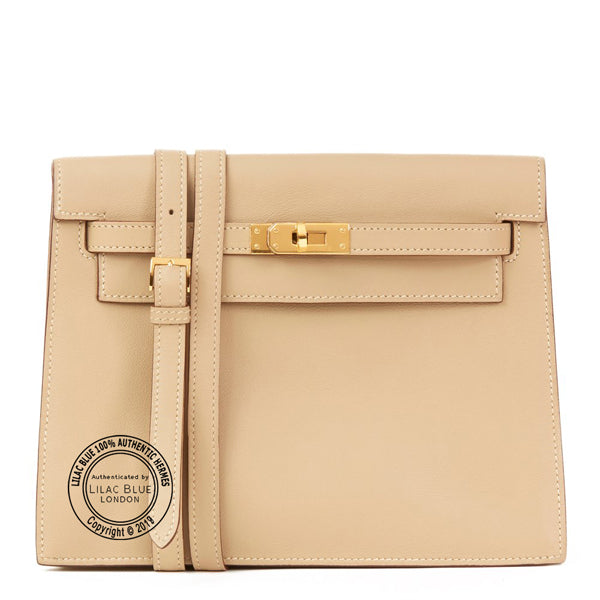 Hermès Kelly Danse Parchemin Swift GHW - Preloved