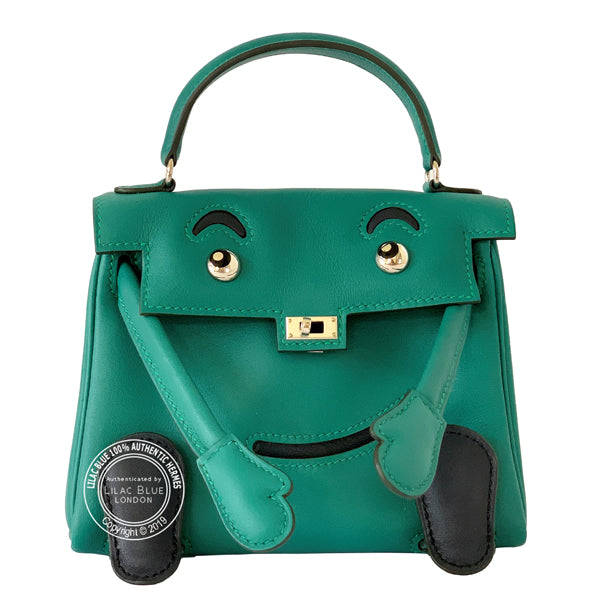 Hermès Kelly Doll Malachite Swift GHW