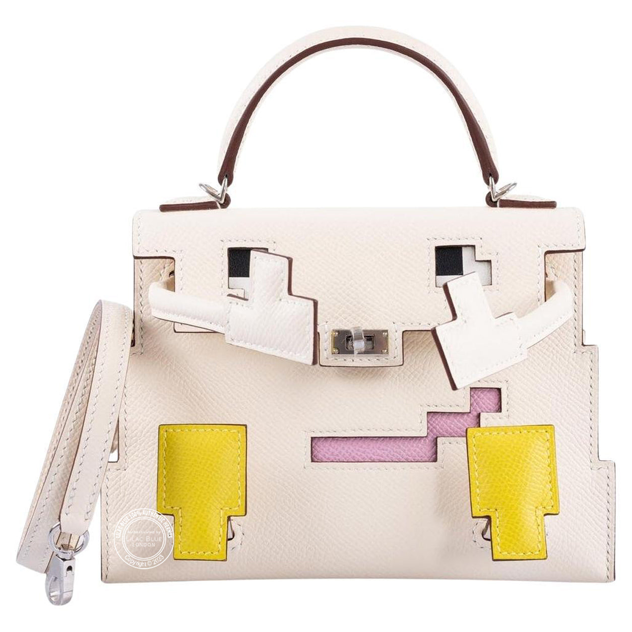 Hermès Kelly Doll Picto 19cm Nata Epsom PHW