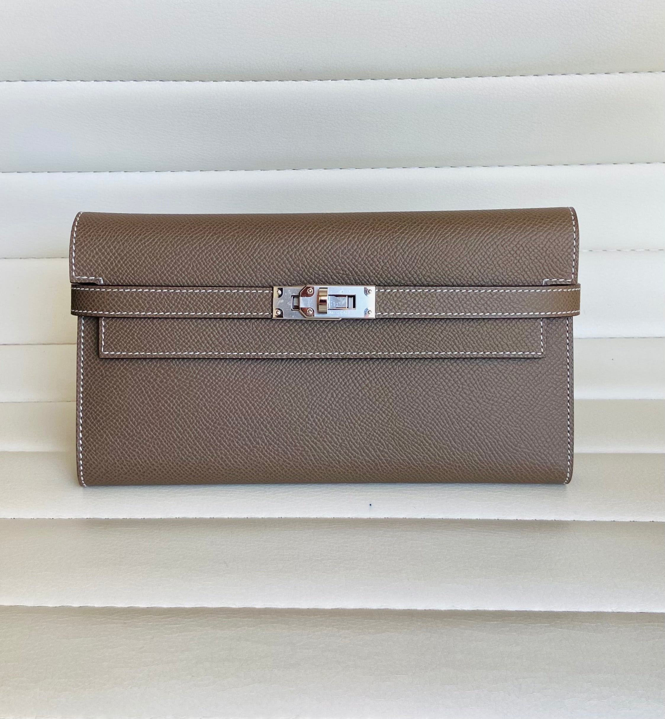 Hermès Kelly Wallet Epsom PHW