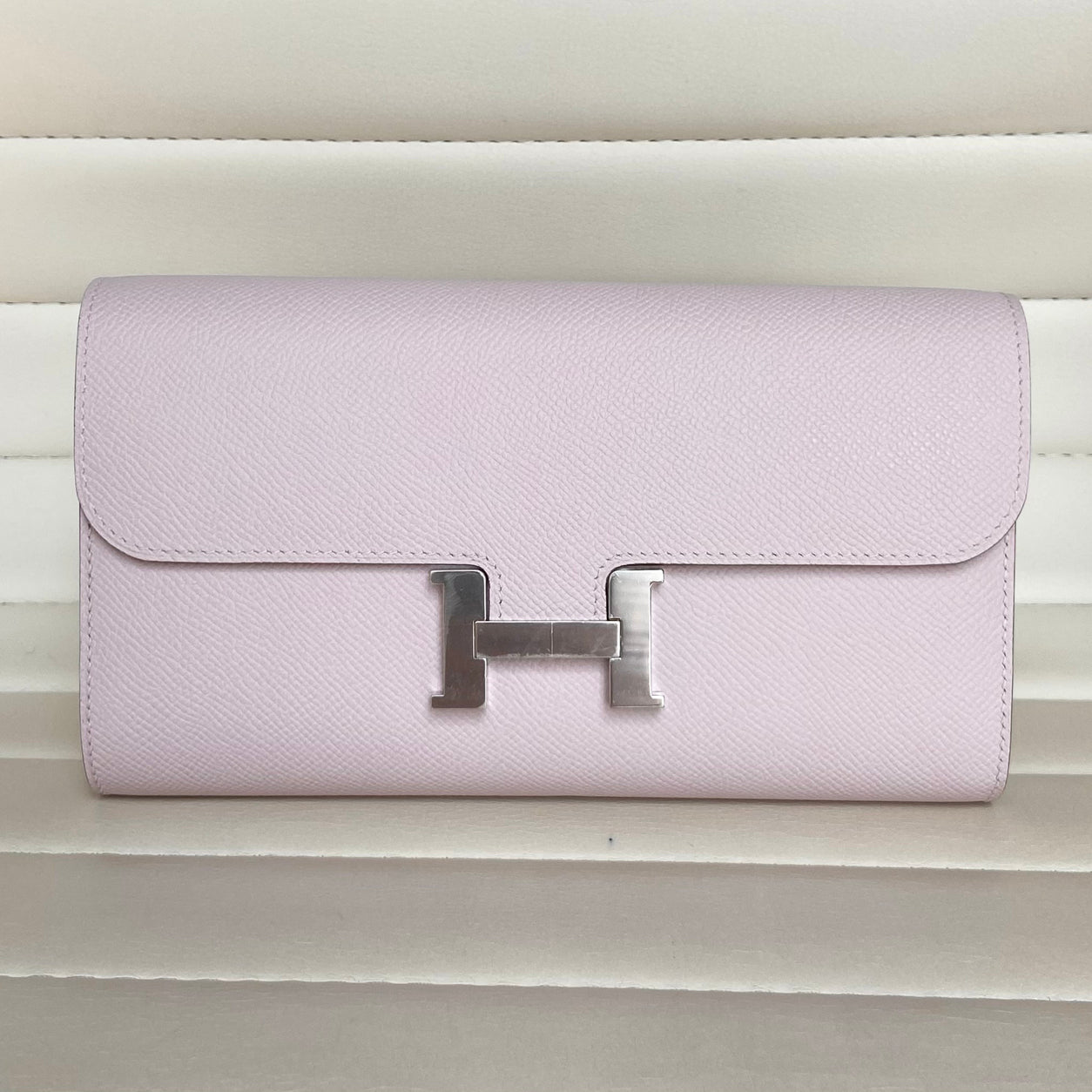 Hermes Constance Wallet To Go Mauve Pale Epsom PHW