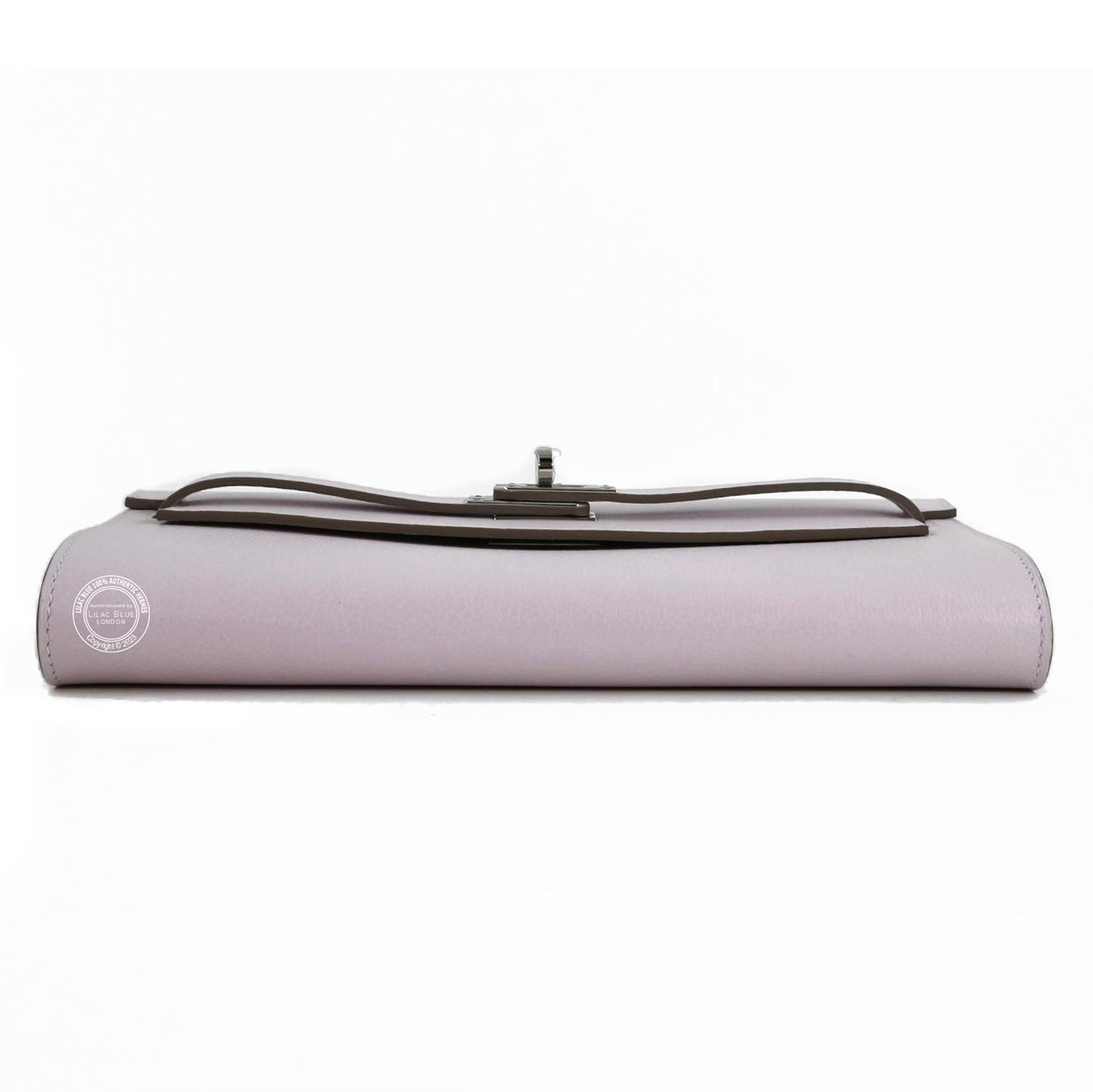 Hermès Kelly 20cm Wallet to Go Mauve Pale Evercolor PHW