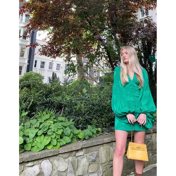 Hermès Kelly 20cm Yellow Lizard GHW - Vintage