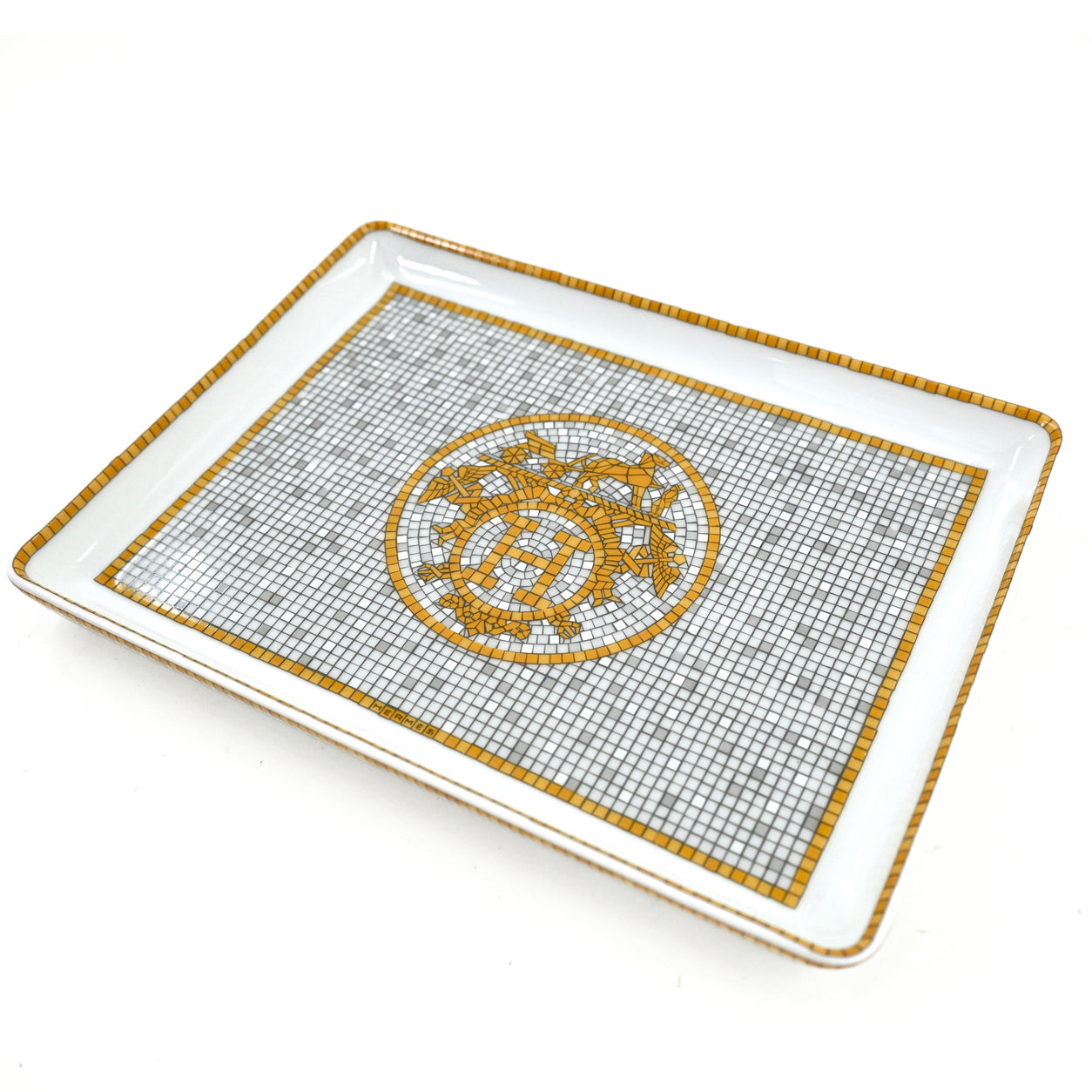 Hermès Mosaique au 24 Tray Gold/Silver