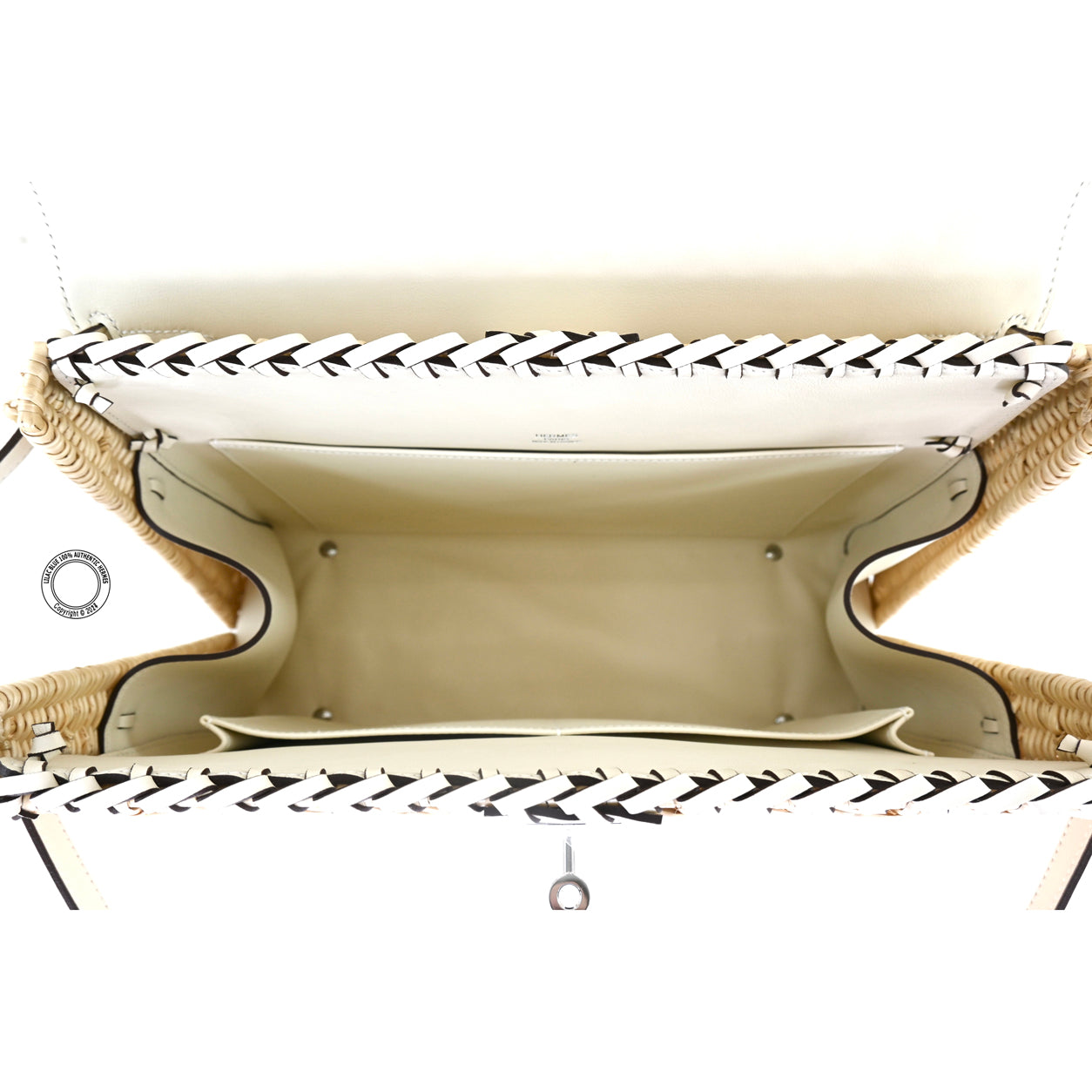 Hermès Kelly 35cm Nata Picnic Swift/Osier PHW