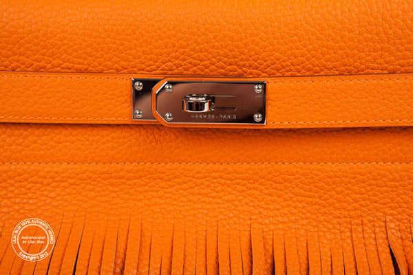Hermès Kelly 42cm Orange JPG Shoulder Togo PHW