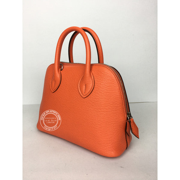 Hermès Mini Bolide Orange Poppy Chevre Mysore