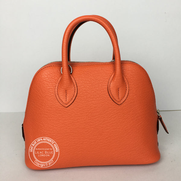 Hermès Mini Bolide Orange Poppy Chevre Mysore
