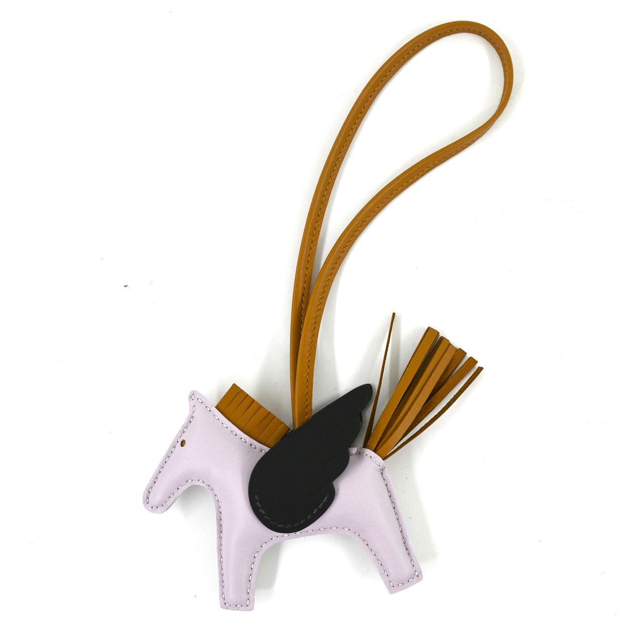 Hermès Pegase Charm Mauve Pale/Sesame/Ebene