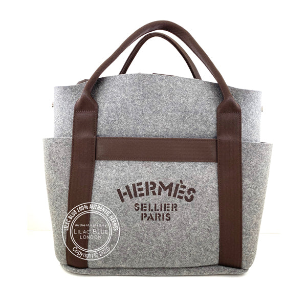 Hermès Sac de Pansage Groom Felt PHW